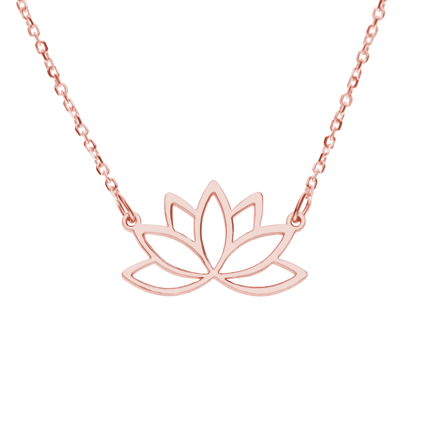Yoga Halskette Lotus Blüte Silberkette aus 925 Silber
