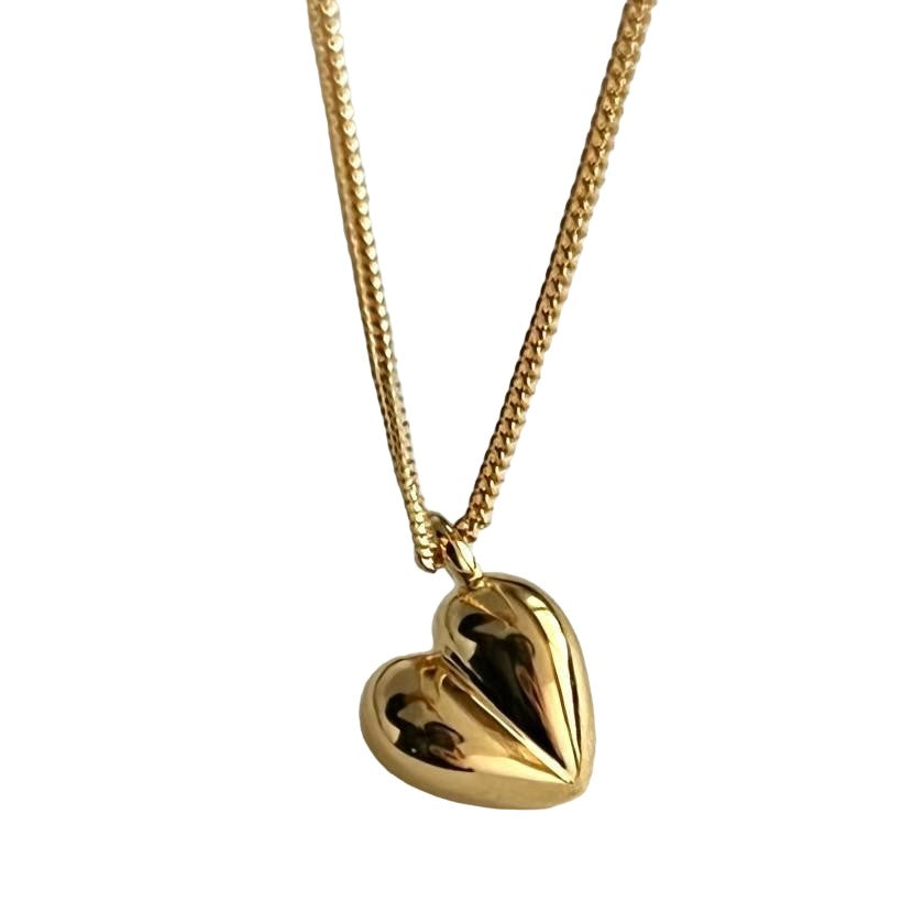 Joy-Collection Halskette mit Herz aus 925 Silber 14 Karat vergoldet